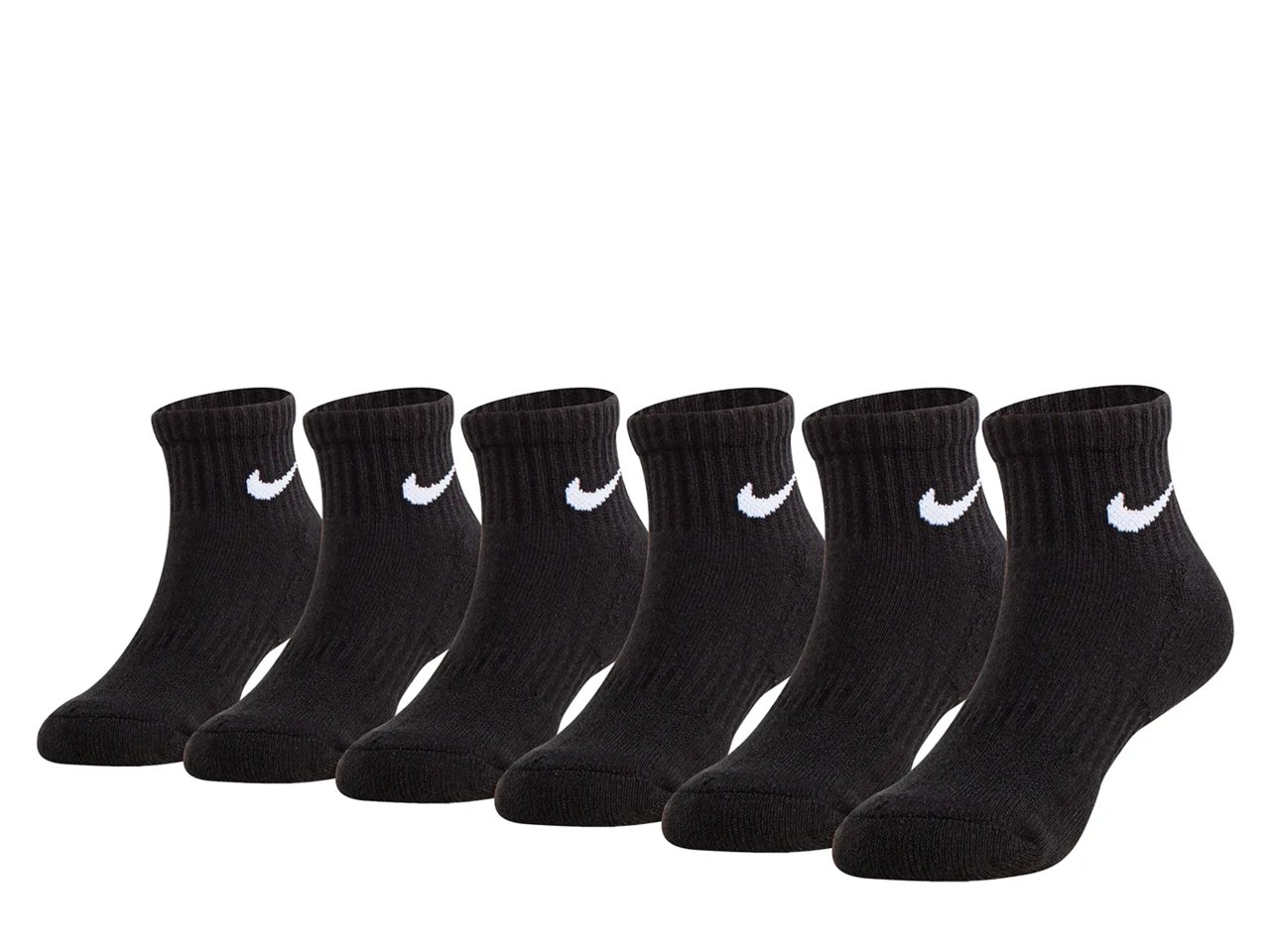 Kids' Quarter Ankle Socks - 6 Pack