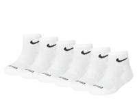 Kids' Quarter Ankle Socks - 6 Pack White view