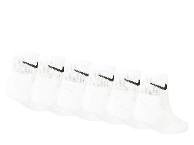 Kids' Quarter Ankle Socks - 6 Pack