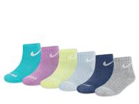 Kids' Quarter Ankle Socks - 6 Pack Multicolor view