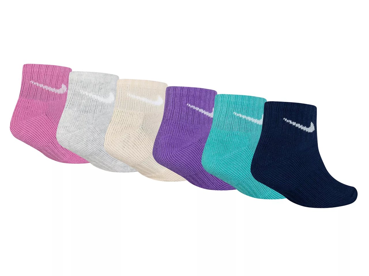 Kids' Quarter Ankle Socks - 6 Pack