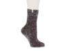 Leda Cozy Women's Crew Socks Charcoal view