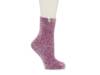 Leda Cozy Women's Crew Socks Mauve view