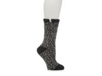 Cozy Chenille Women's Crew Socks Grey/Black view