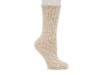 Cozy Chenille Women's Crew Socks Off White/Beige view