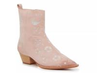 Bowers Bootie Light Pink/Silvertone Celestial Stitching Suede view