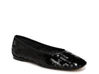 Leah Flat - Women's Black Sequin view