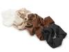 Neutral Satin Scrunchie Set - 5 Pack Neutral Multicolor view