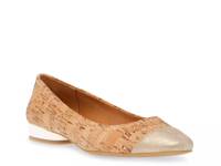 Carlie Flat Tan Cork view