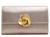 Kira Rose Leather Clutch Bronze Metallic view