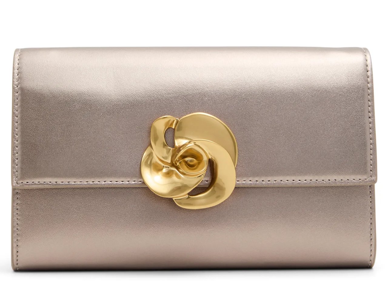 Kira Rose Leather Clutch