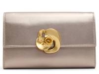 Kira Rose Leather Clutch Bronze Metallic view