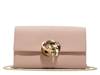 Kira Rose Leather Clutch Light Blush view