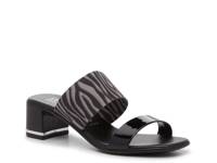Linny Sandal Grey/Black Zebra Print view