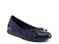 Ashlin Ballet Flat Navy view