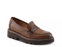 Neve Platform Loafer Brown view
