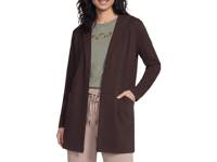 SKECHLUXE ELEVATE Restful Women's Hoodie Cardigan Dark Brown view