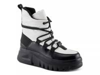 Snowstorm Platform Bootie White view