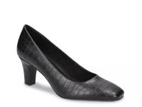 Poet Pump Black Croc Print view