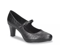 Zest Mary Jane Pump Black Croc Print Synthetic view