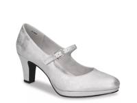 Zest Mary Jane Pump Silver Metallic Synthetic view