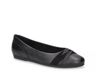 Kylie Ballet Flat Black Synthetic view