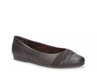 Kylie Ballet Flat Dark Brown Synthetic view