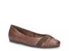 Kylie Ballet Flat Dark Tan Synthetic view