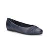 Kylie Ballet Flat Navy Synthetic view
