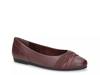 Kylie Ballet Flat Burgundy Synthetic view