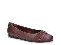 Kylie Ballet Flat Burgundy Synthetic view