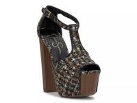 Dany Platform Sandal Black view