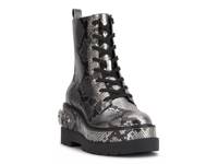 Imelda Platform Bootie Silver Metallic Snake Print view