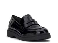 Xuris Penny Loafer Black Crinkle Patent view