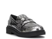 Xuris Penny Loafer Chrome Snake Print view
