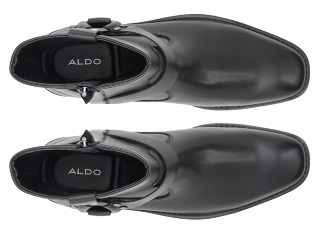 aldo black dress boots Ferro Aldo Men's Cap Toe Chukka Dress Boots