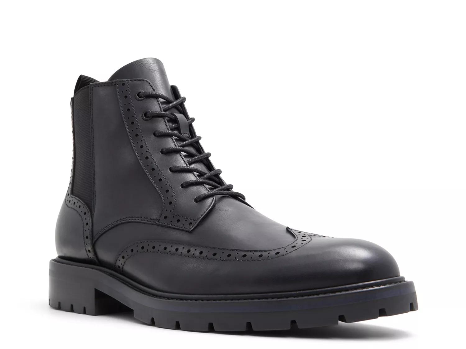 Aldo Wingtips Size 10 - Aldo Toney Wingtip Zip - Black Leather - Mens | eBay main image 2