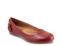 Sydney Ballet Flat Burgundy view
