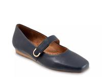 Valdivia Mary Jane Flat Navy Leather view