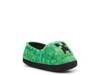 Minecraft Creeper Kids' Slippers Green view