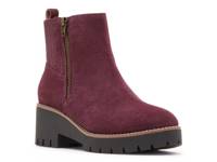 Damaris Bootie Wine Suede view