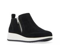 Ellorie Wedge Sneaker Black Suede view