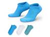 Everyday Plush Cushion Women's No Show Socks - 3 Pack Blue view