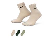 Everday Plus Cushion Women's Ankle Socks - 3 Pack Green/Beige view