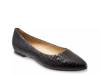 Estee Flat Black Croc Print view