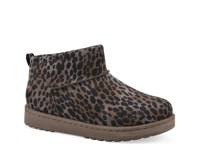 Inspa Cozy Bootie Dark Brown Animal Print view