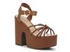 Mahi Platform Sandal Brown view