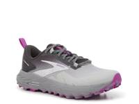 Cascadia 17 Running Shoe - Women's Oyster/Blackened Pearl/Purple view