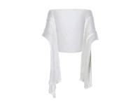 Lurex Wrap Scarf White/Silver view