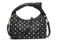 Studded Knot Shoulder Bag Black view
